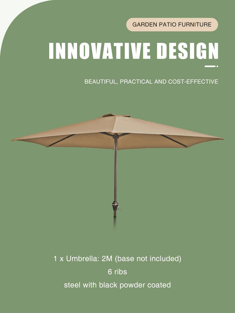 Wholesale Outdoor Metal Steel Garden Patio Furniture With Uv Protection Sun Parasol Umbrella