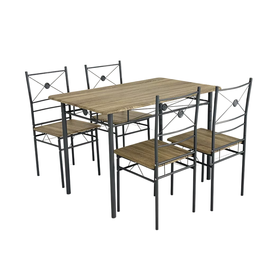 Modern Table Set Dining Room Furniture With 4 Chairs And Dinner