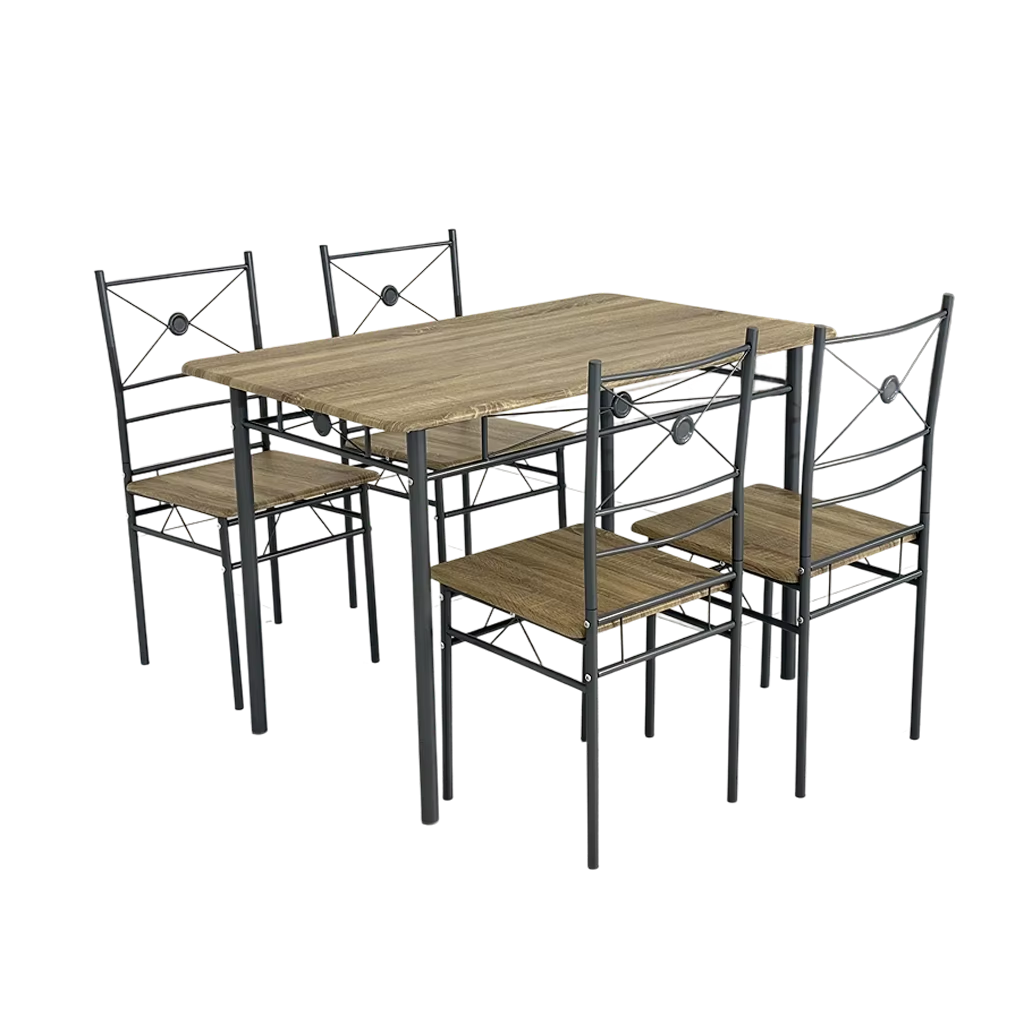Modern Table Set Dining Room Furniture With 4 Chairs And Dinner