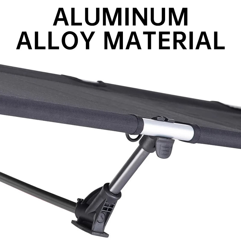 Customized Logo Ultralight Portable Folding Cot Travel Compact Sleeping Beds Aluminum Camping Bed