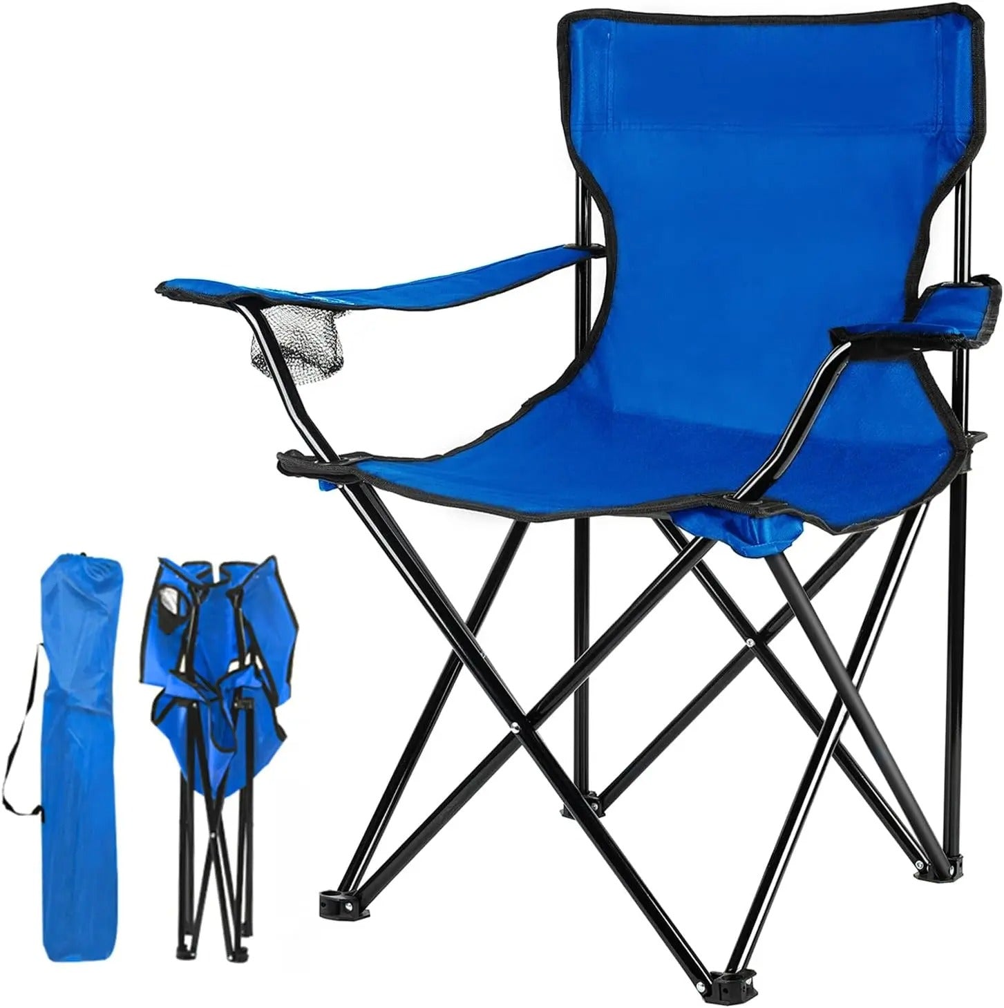 With Side Pocket Outdoor Camping Item Easy Foldable Beach Chair Cheap Camp Foldable Fishing Chair
