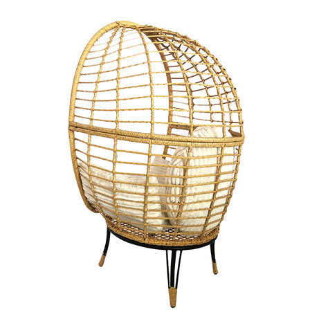 Modern Outdoor Patio Swing Chair Seat Hanging Rattan Outdoor Egg Chair With Stand