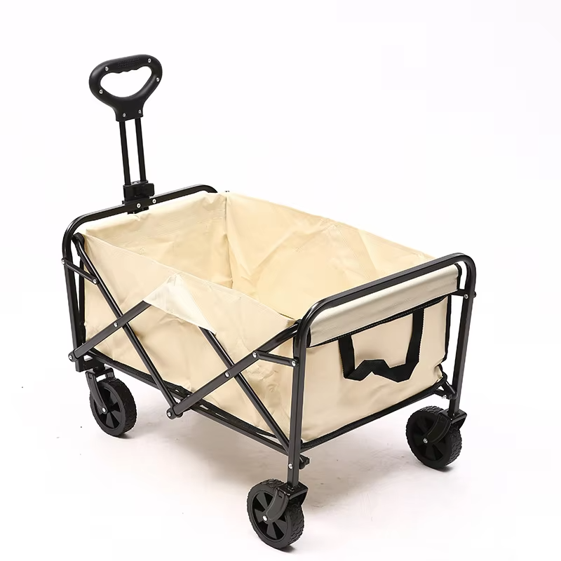 Large Capacity Portable Garden Foldable Sturdy Steel Frame Camping Cart Outdoor Picnic Folding Wagon