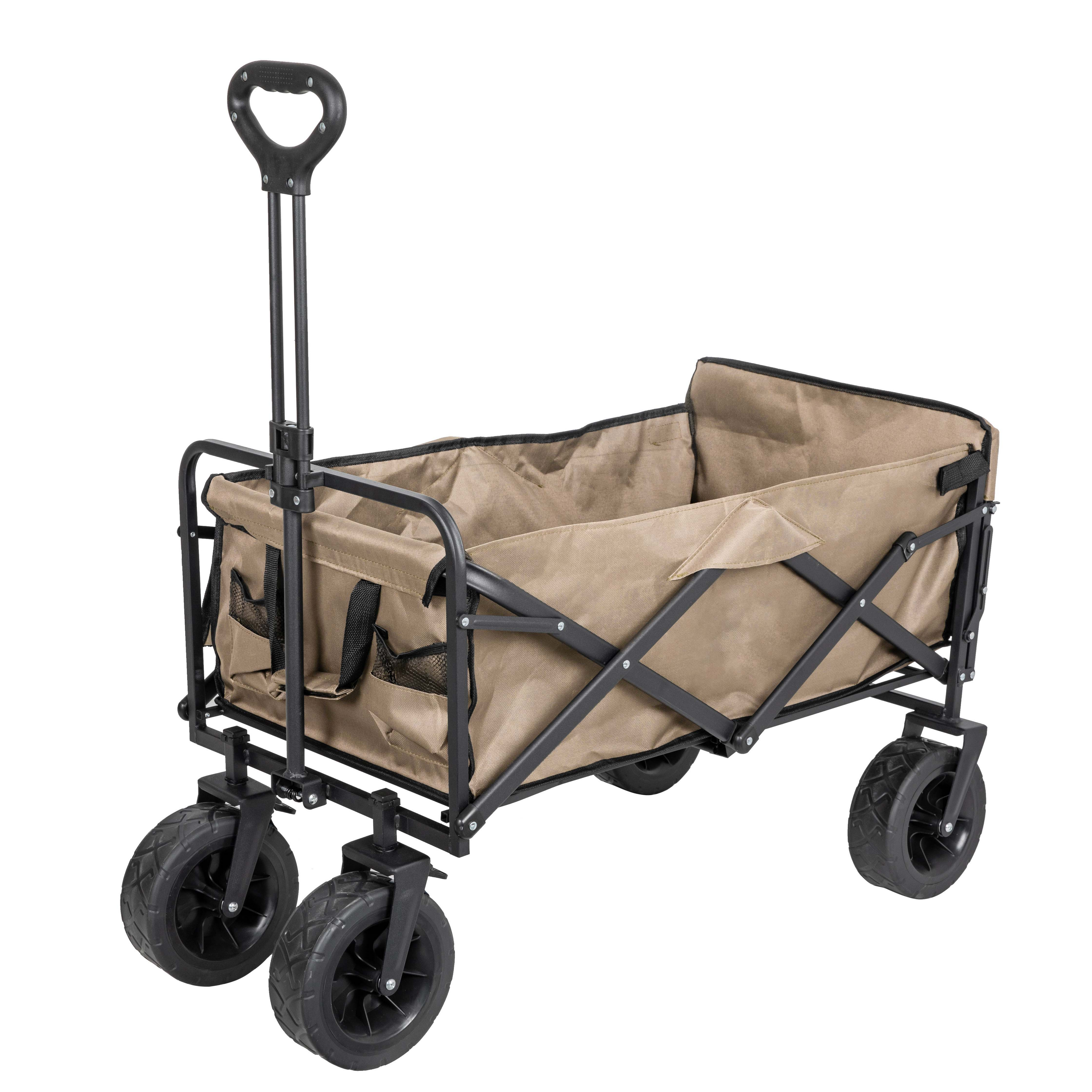 Portable Garden Foldable Sturdy Steel Frame Cart Picnic Camping Folding Wagon Cart