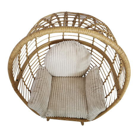 Modern Outdoor Patio Swing Chair Seat Hanging Rattan Outdoor Egg Chair With Stand