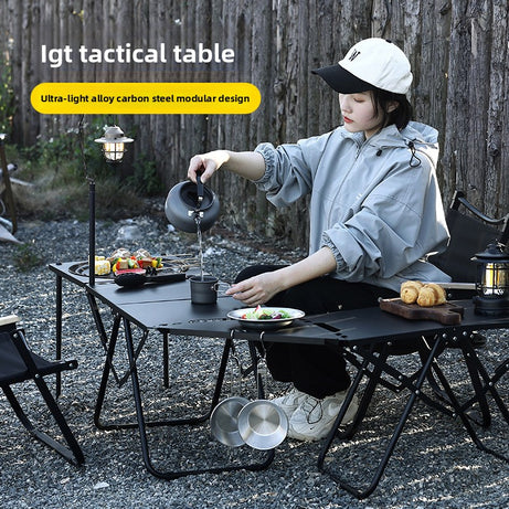 Outdoor Furniture Portable Lightweight Tactical Foldable Camping Picnic Table