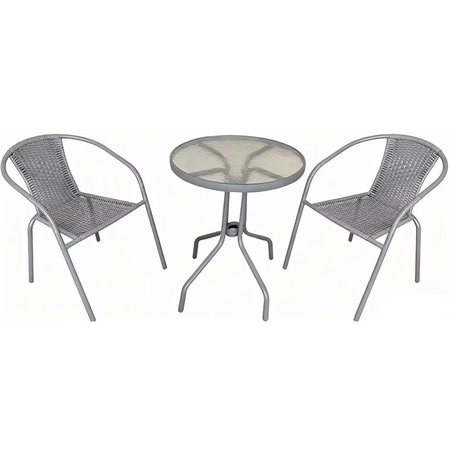 3pcs Durable Garden Comfortable Outdoor Rattan Furniture Garden Chair Outdoor Furniture