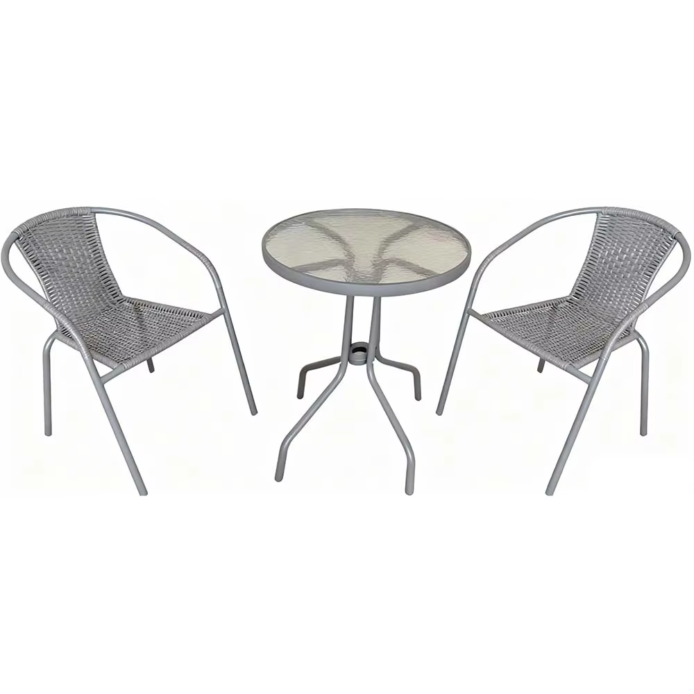 3pcs Durable Garden Comfortable Outdoor Rattan Furniture Garden Chair Outdoor Furniture