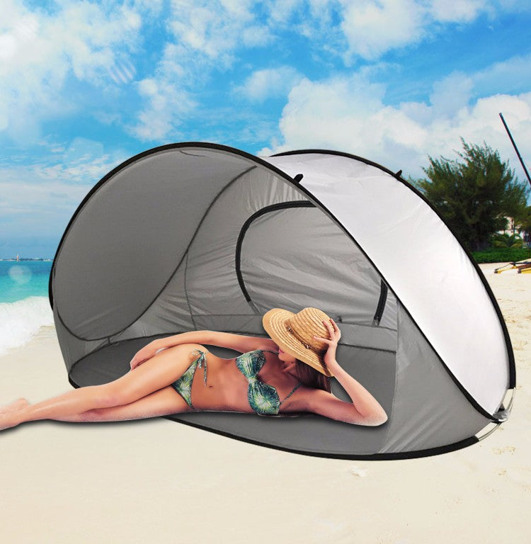 New Outdoor Camping Pop Up Beach Tent Sun Shade Eco-Friendly Uv Fabric Sun Shelter Summer Tent
