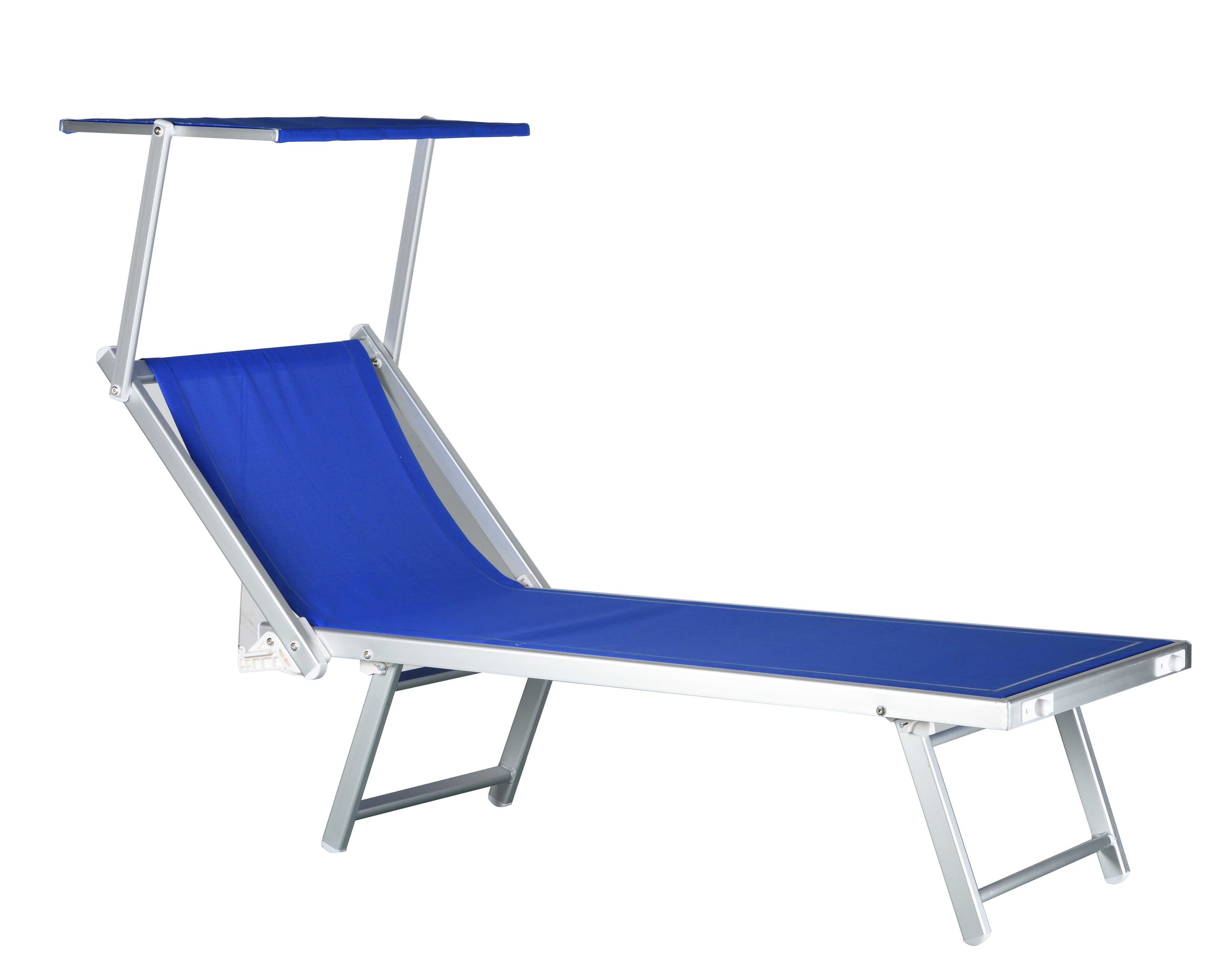 Aluminum Foldable Sun Lounge Bed Chair Beach Recliner Seat Back