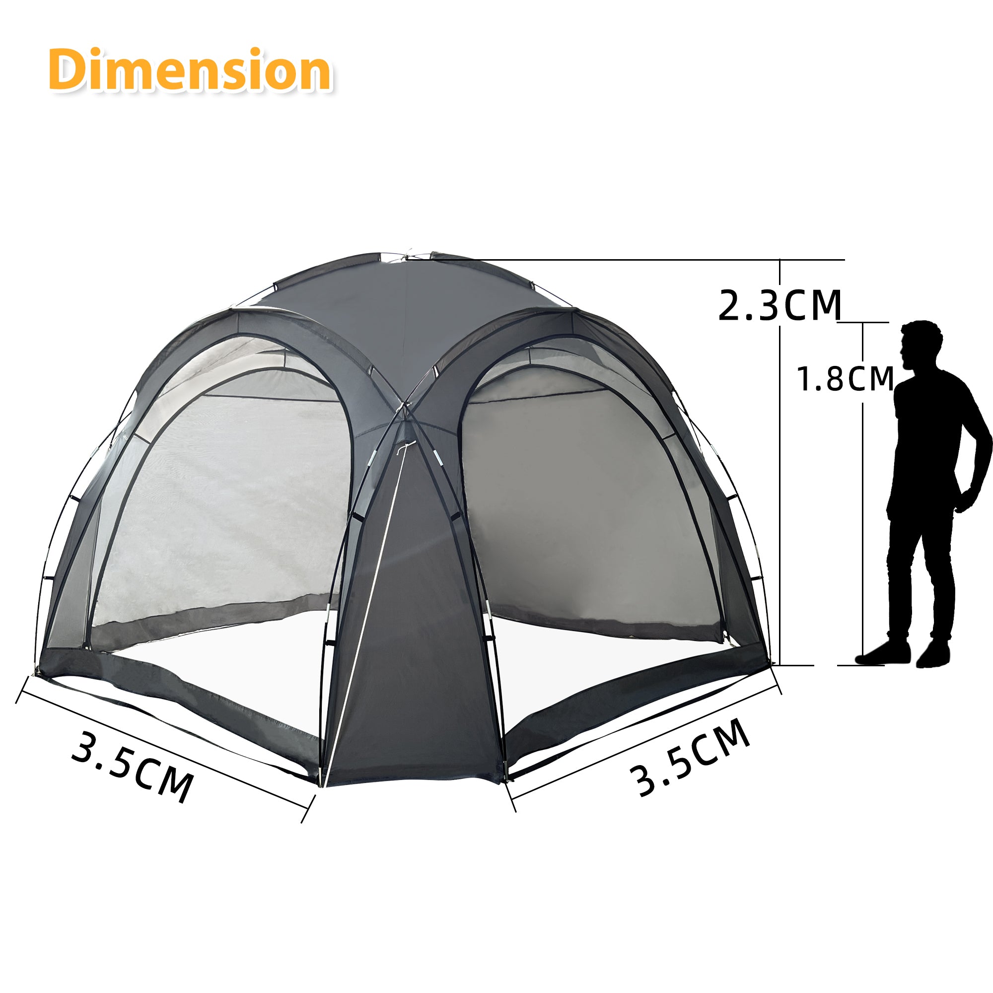 Customizable Waterproof Outdoor Event Air Camping Tent Instant 4 Season Oxford Fabric Canopy Dome Camping Tent