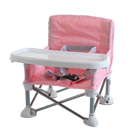 Portable Kids Baby Booster Seat Folding Baby Dining Feeding Chair Outdoor Camping Baby High Chair With Tray