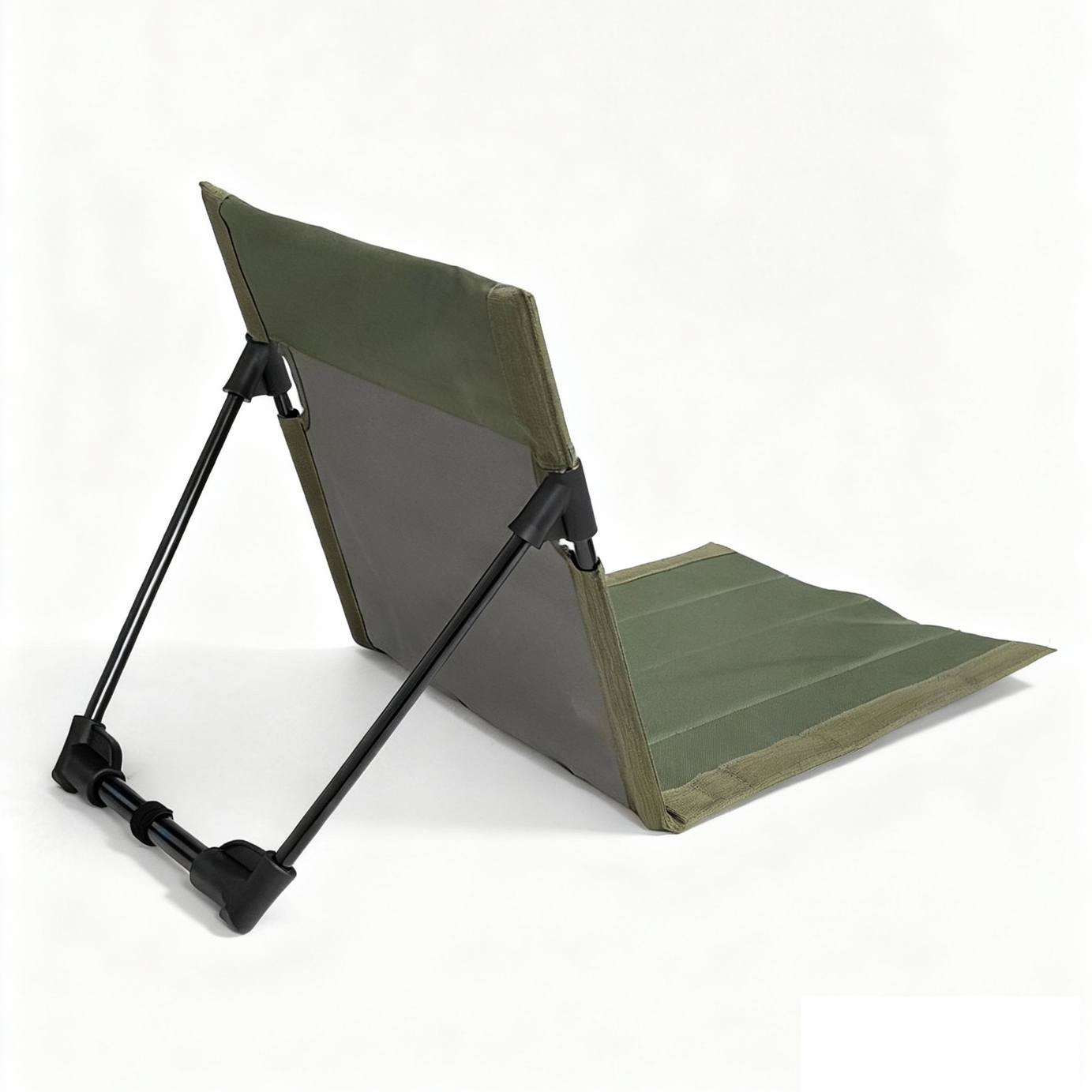 Outdoor Folding Beach Chair Compact Camping Hiking Picnic Mat with Backrest