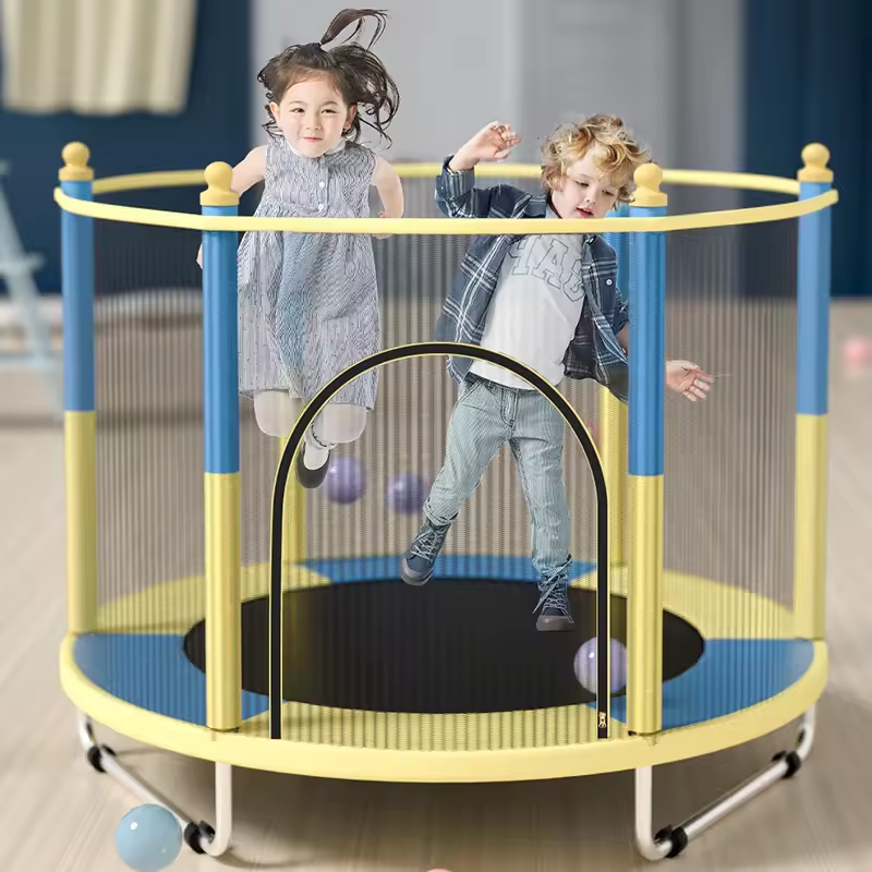 Outdoor Indoor Professional Safe Net Fitness Round Jumping Kids Trampoline