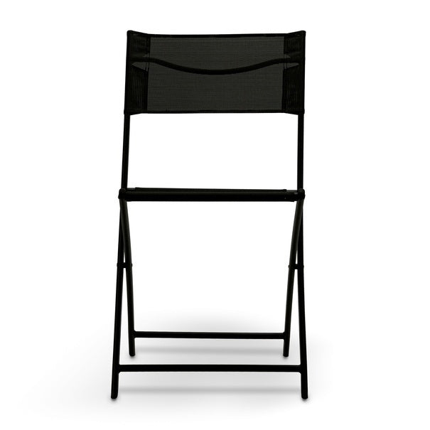 Metal Furniture Metal Frame Bistro Dining Folding Chair Patio Garden Furniture Set