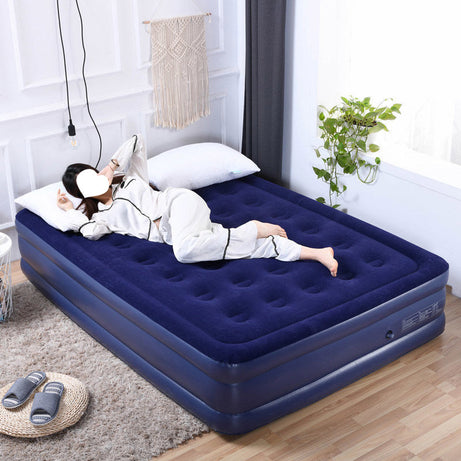 Outdoor Air Cushion Bed Comfortable Air Blowing Mattress Folding Portable Inflatable Air Mattress