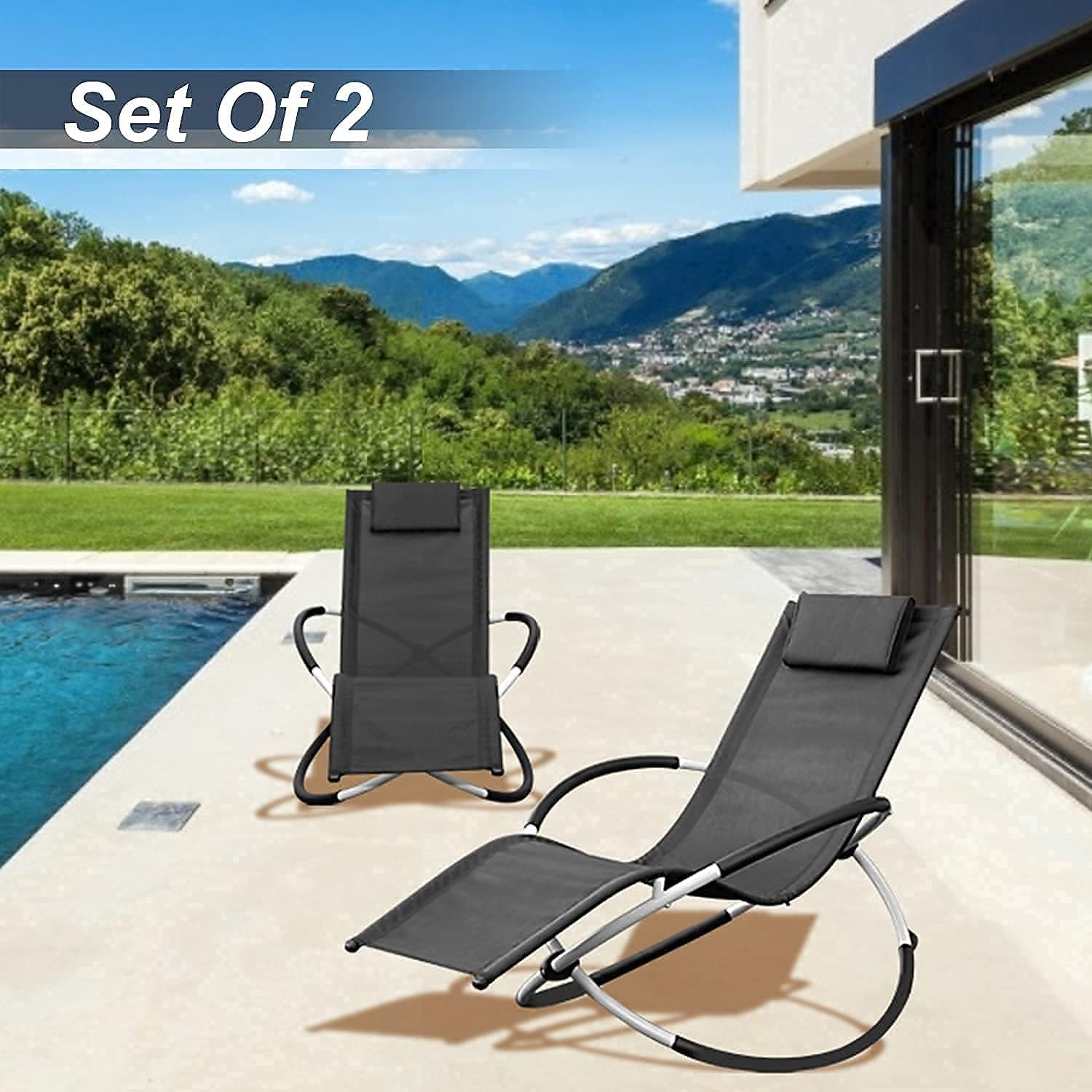 Breathable And Comfortable Wholesale Outdoor Beach Lounge Chair Adjustable Zero Gravity Patio