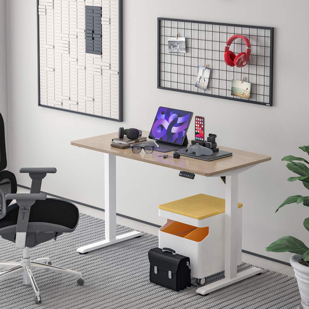 Single Motor Home Office Electric Height Adjustable Standing Desk