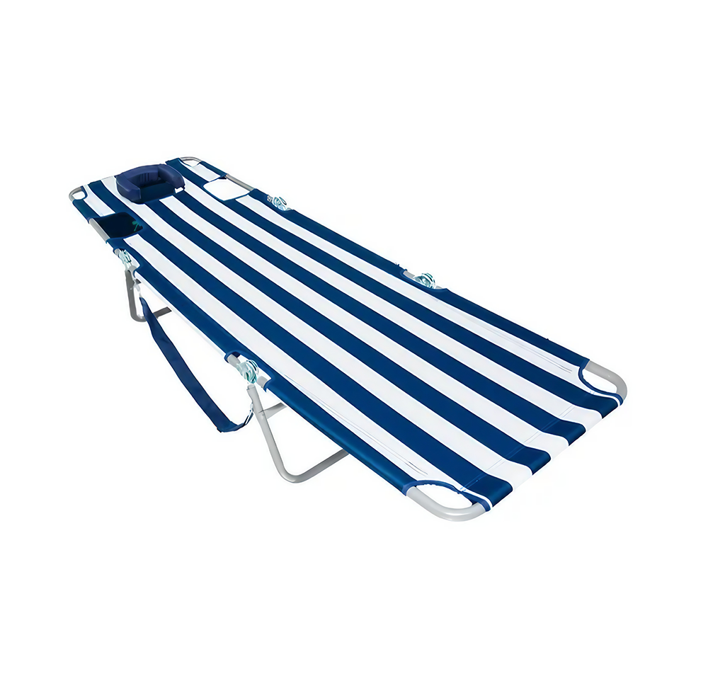 Luxury Outdoor Adjustable Portable Steel Foldable Fishing Camping Beach Lounge Chair