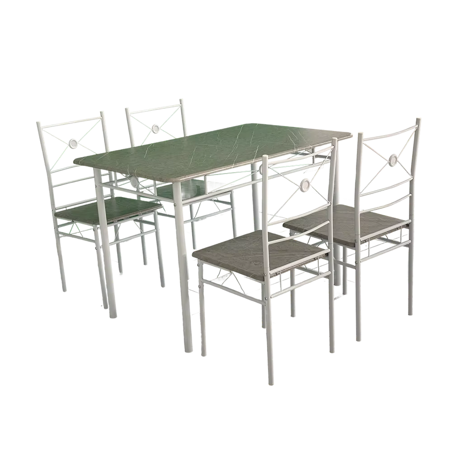 Modern Table Set Dining Room Furniture With 4 Chairs And Dinner