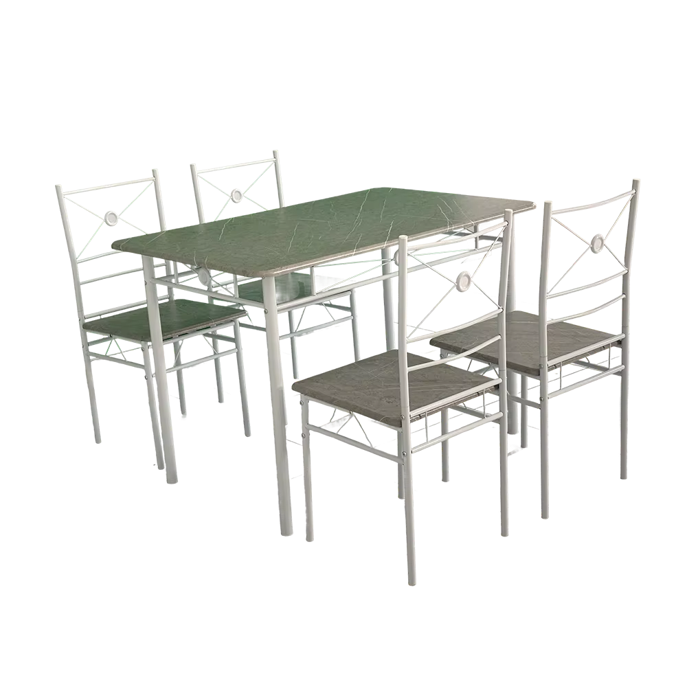 Modern Table Set Dining Room Furniture With 4 Chairs And Dinner