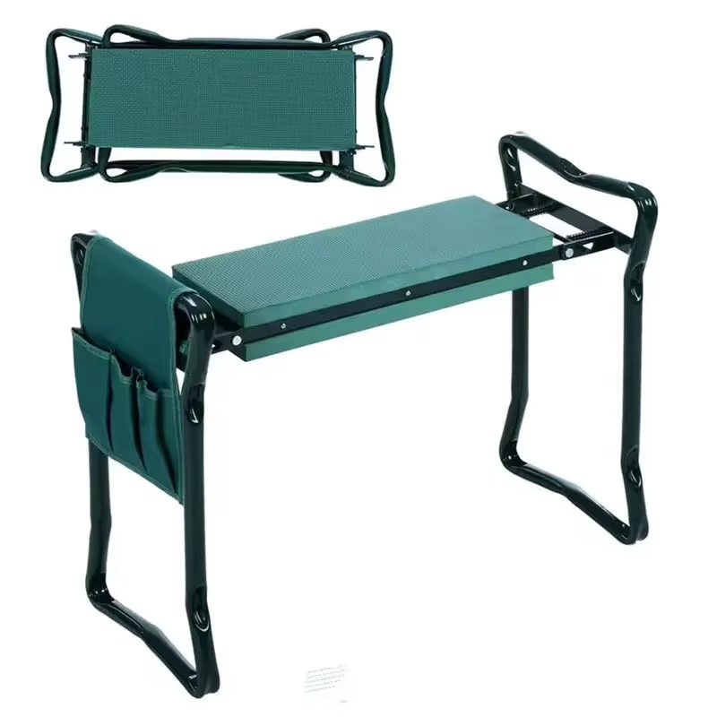 Foldable Garden Kneeler and Seat 2 in 1 Kneeling Pad with Tool Bag