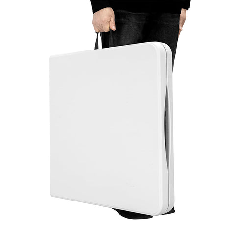 Portable Foldable Outdoor Picnic 4ft Hdpe White Plastic Folding Table For Camping