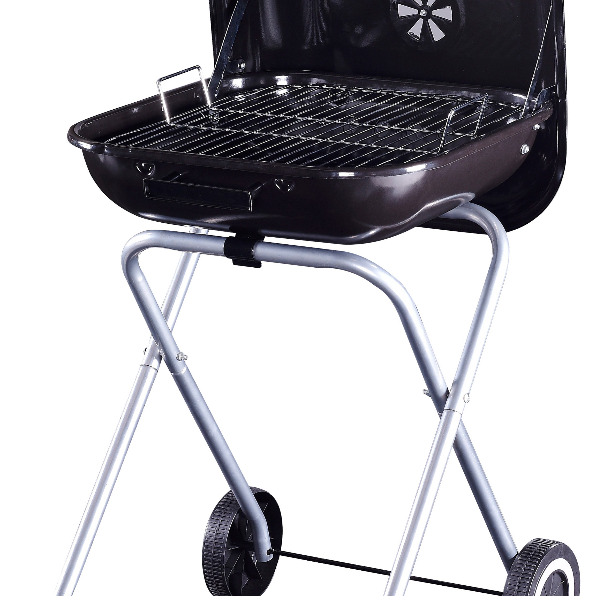 Foldable Black Hamburger Portable Folding Bbq Barbecue Fire Camping Grills