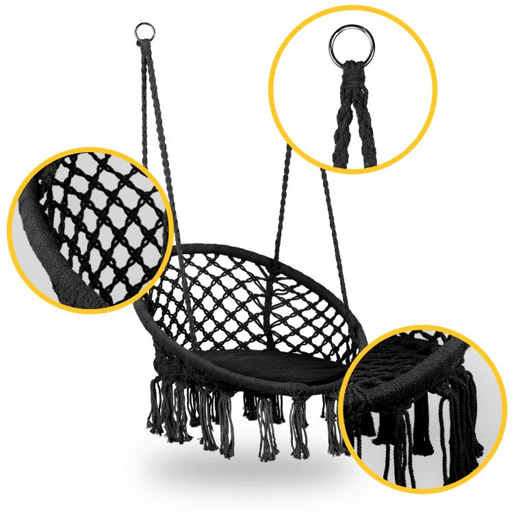 Rattan Hanging Swing Chair Outdoor Waterproof Outdoor Garden Furniture Patio Egg Swings For Wholesale