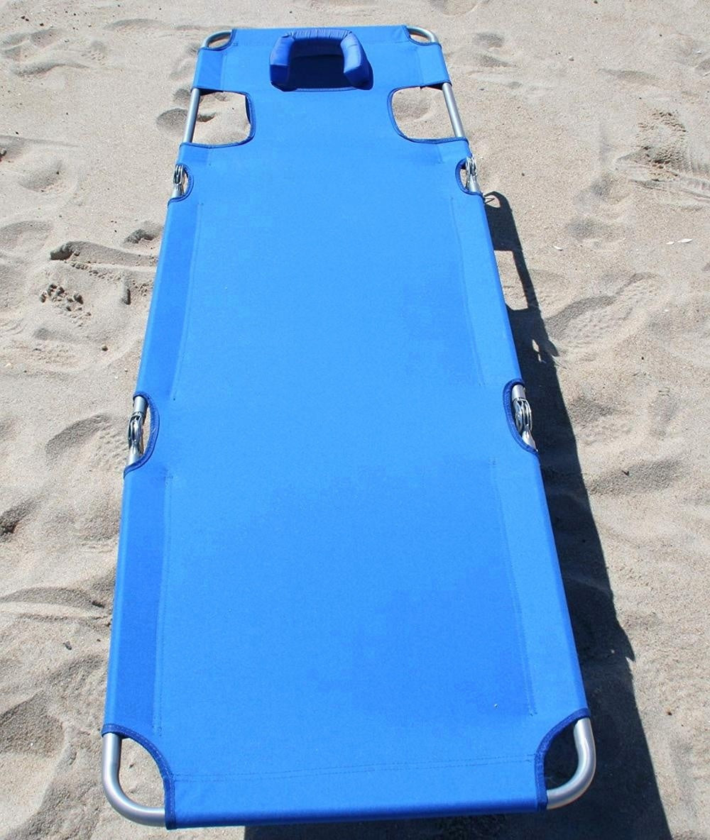 Outdoor Patio Beach Beach Bed Sun Lounger Folding Beach Lounge Chair