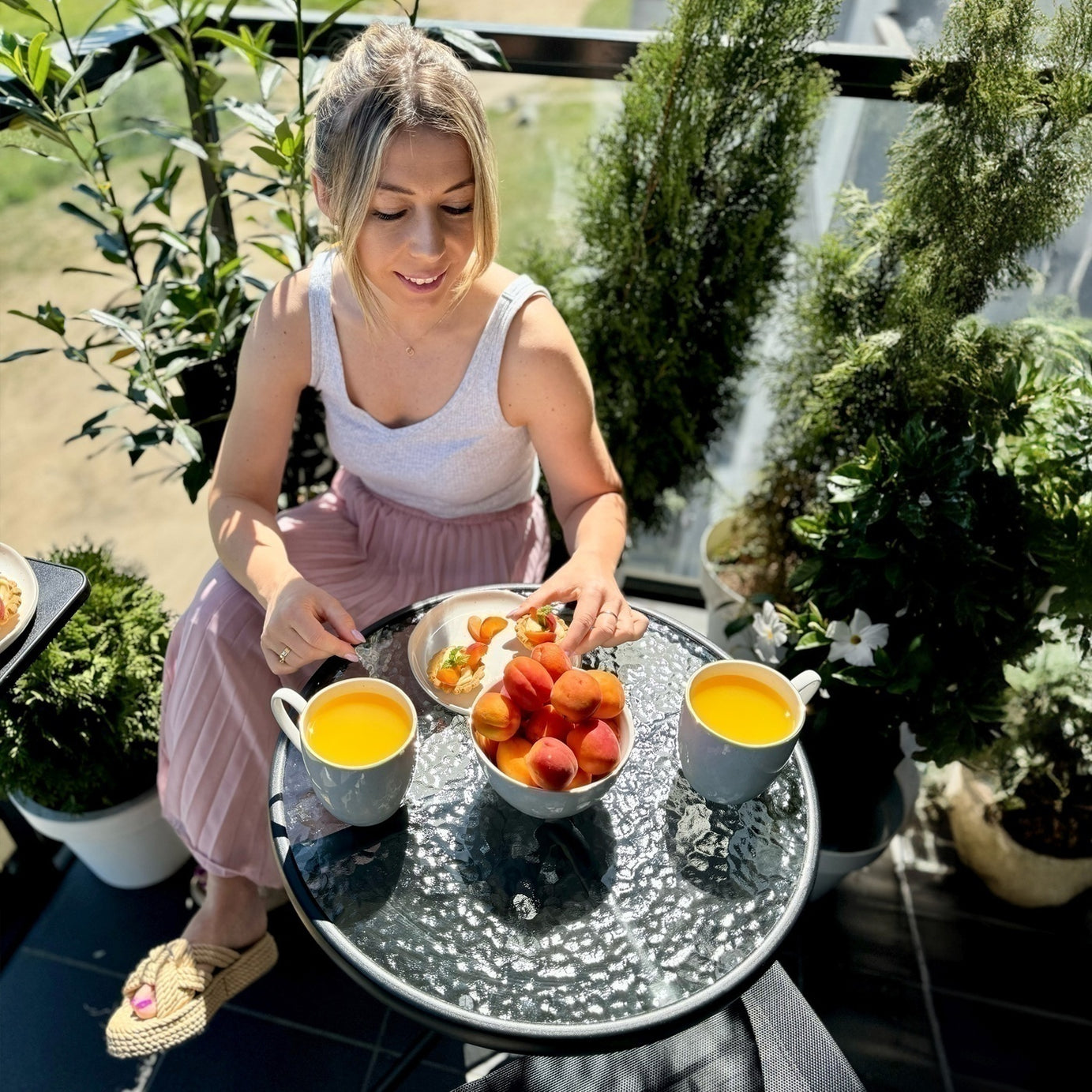 Metal Furniture Metal Frame Bistro Dining Folding Chair Patio Garden Furniture Set