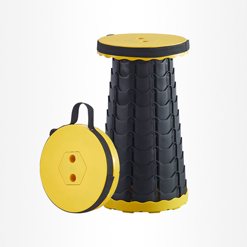 Portable Plastic Telescopic Adults Camping Fishing Garden Collapsible Waiting Foldable Retractable Stool Chair