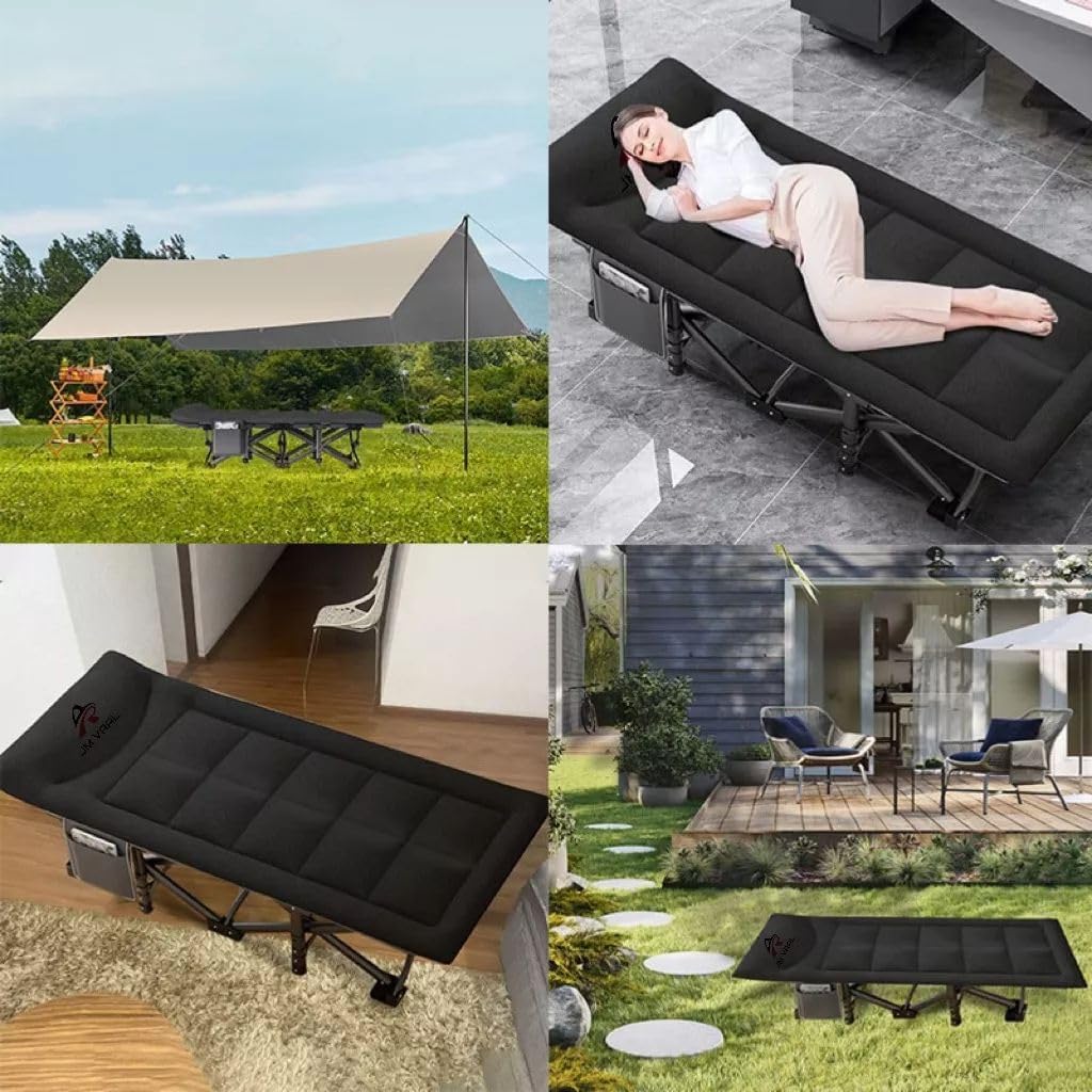 Portable Folding Sleeping Cot Single Office Camping Bed Foldable Camping Cot