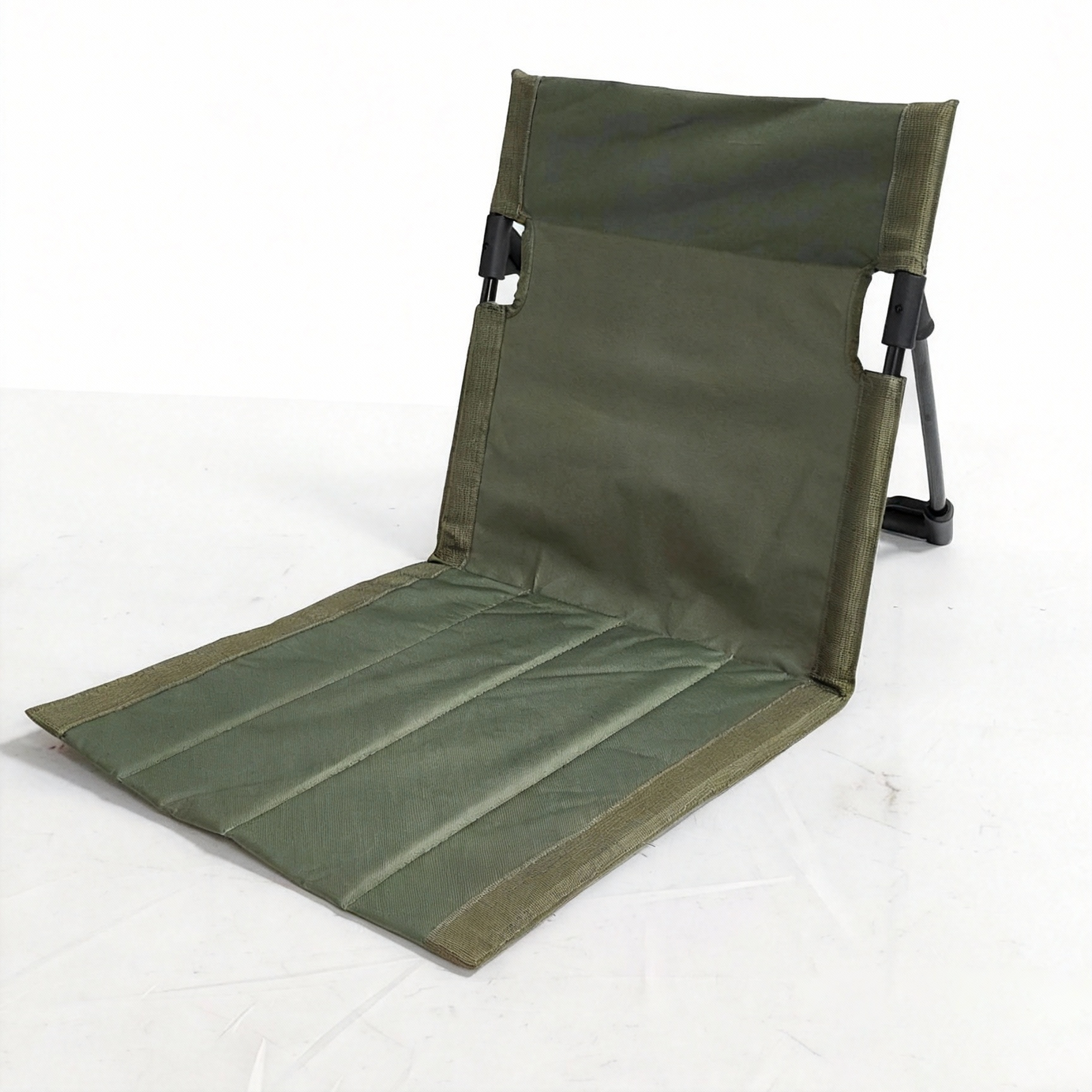 Outdoor Folding Beach Chair Compact Camping Hiking Picnic Mat with Backrest