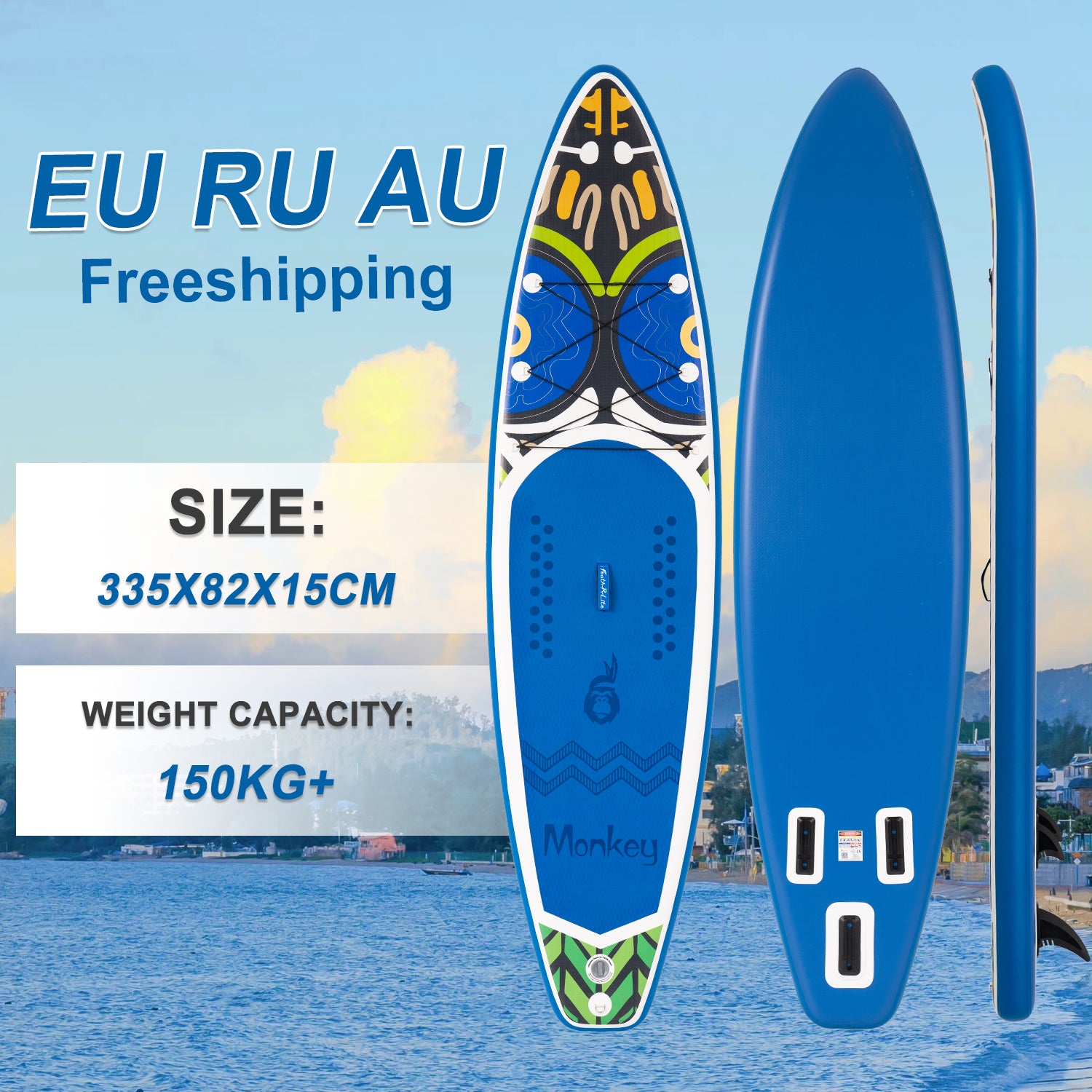 Wholesale Outdoor Folding Camping Surfboard Inflatable Stand up Paddle Board