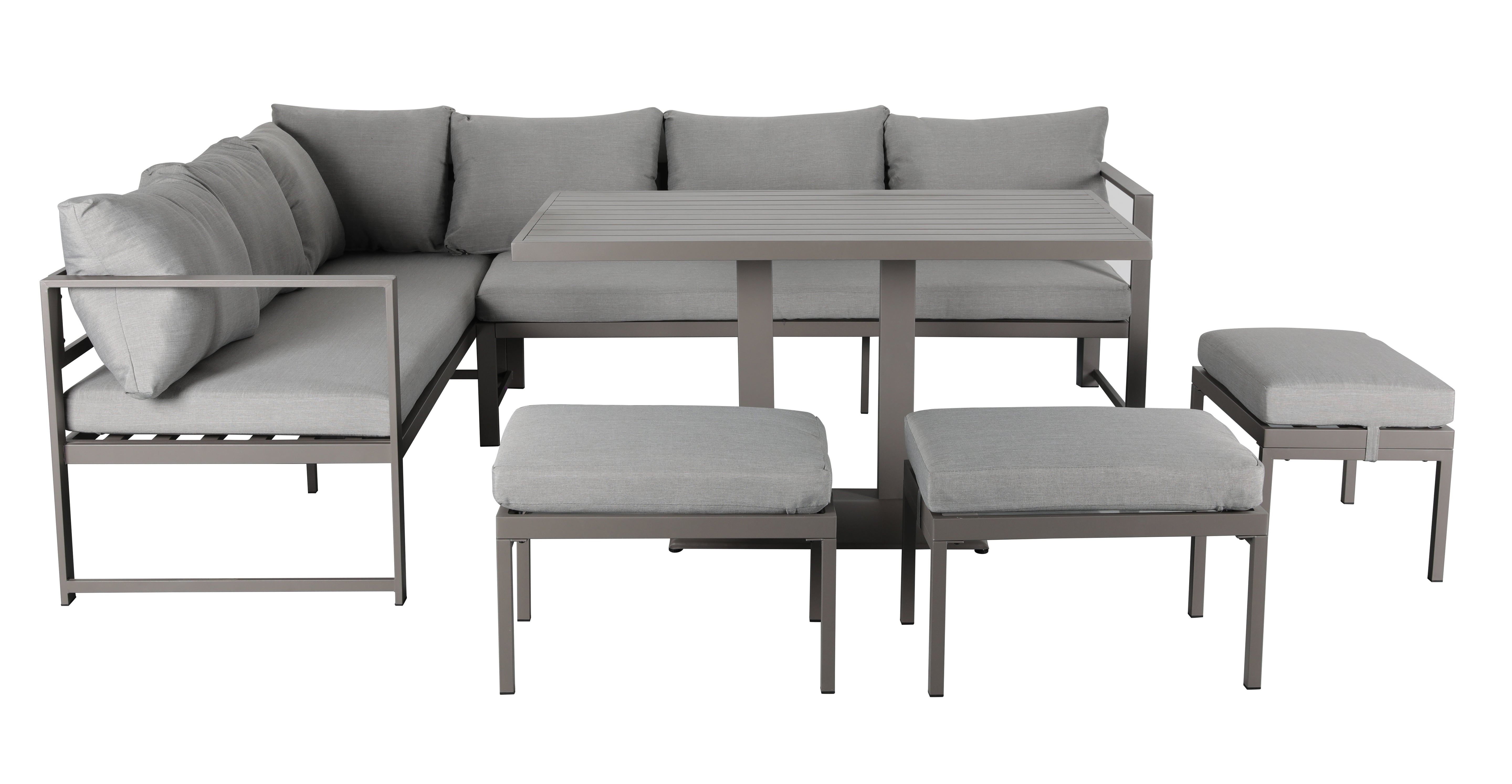 High Density Sponge Metal Aluminum Alloy Waterproof Patio Hotel Garden Outdoor Sofa