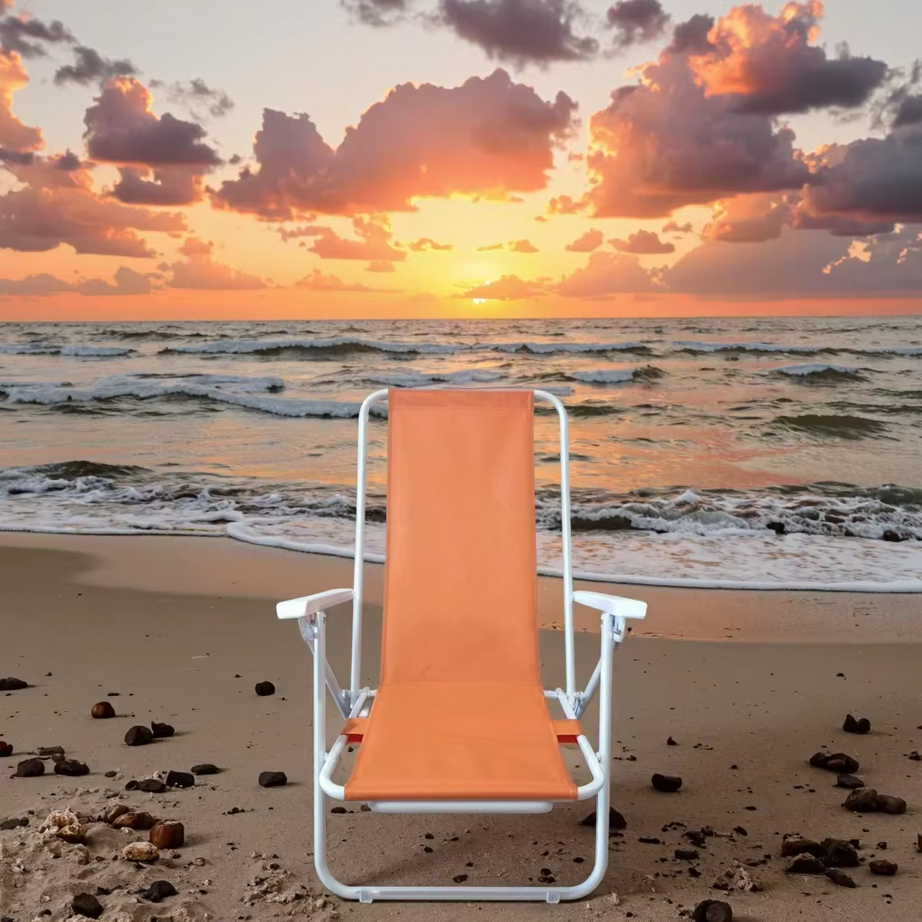 Customized Portable Folding Chair Six Position for Outdoor Oxford Fabric Fishing Beach Camping Furniture