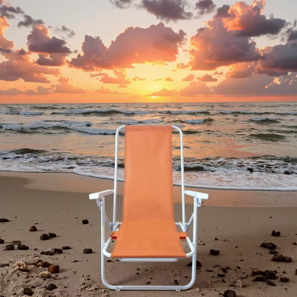 Customized Portable Folding Chair Six Position for Outdoor Oxford Fabric Fishing Beach Camping Furniture