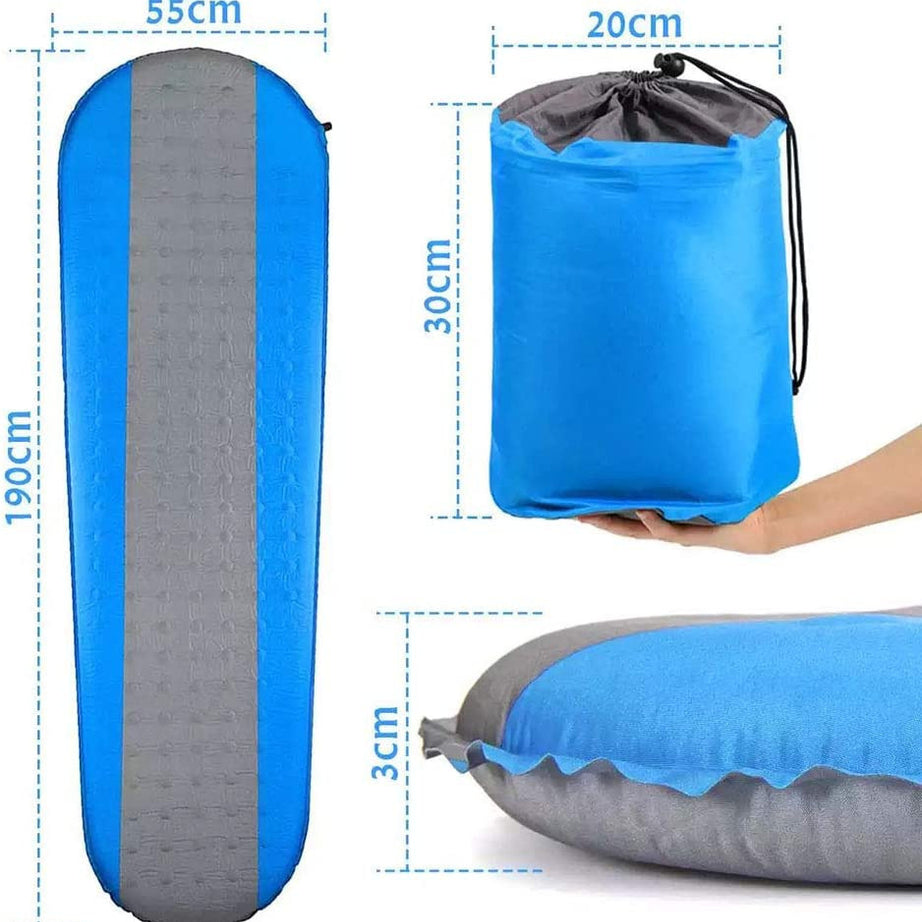Portable waterproof Outdoor Sleeping Mat Air Mattress Inflatable Camping Sleeping Pad For Adults