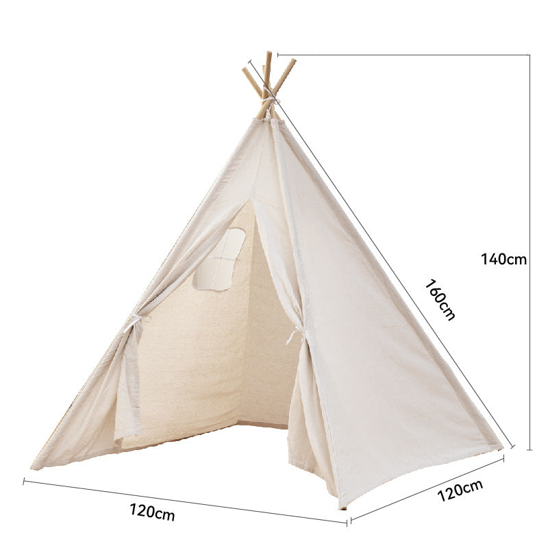 Customizable Size Canvas Indoor Outdoor Play Kids Teepee Tent With Led Light