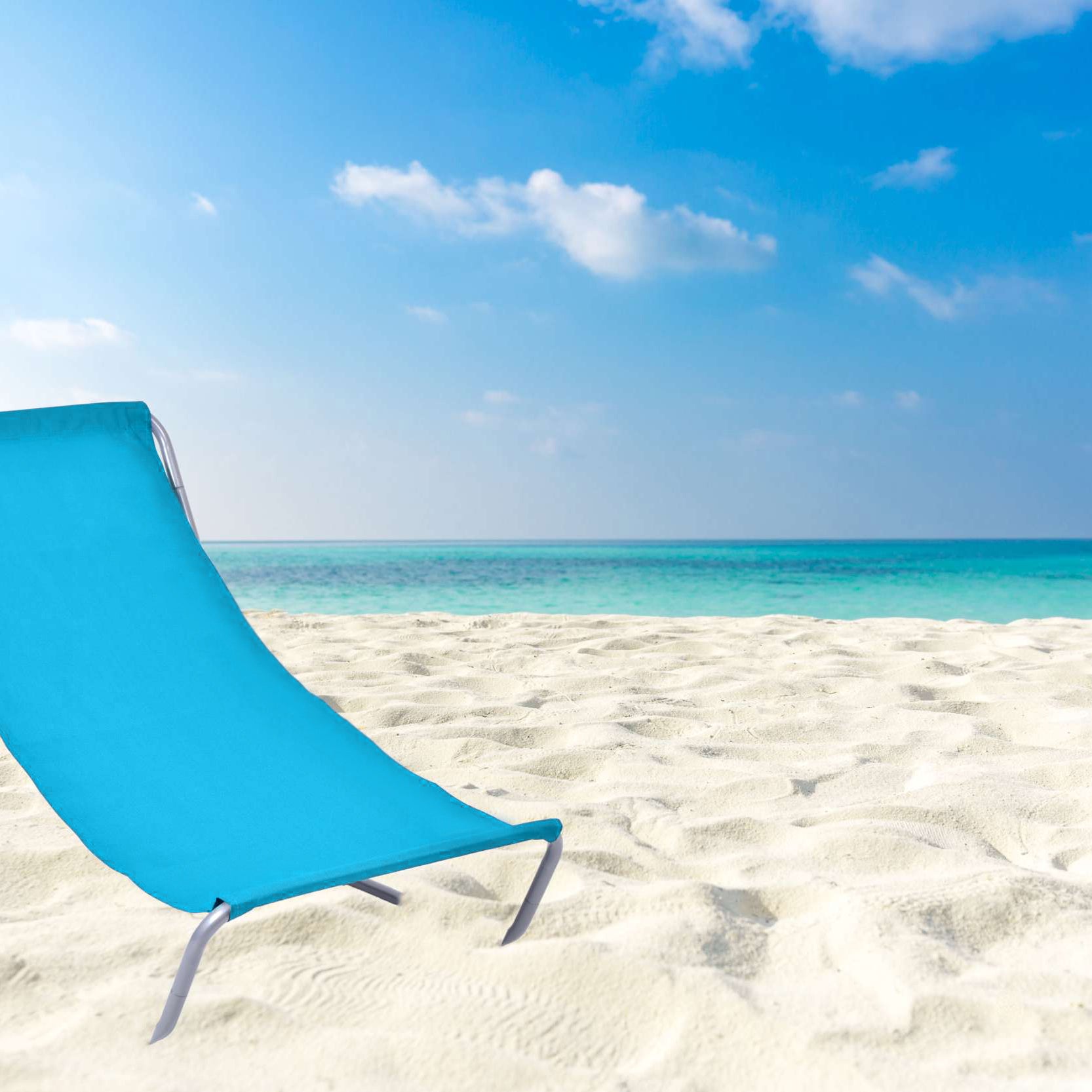 Outdoor Beach Chair Portable Folding Camping Nap Bed Foldable Beach Chairs With Storage Bag