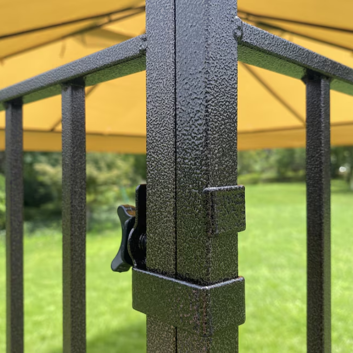 Outdoor Steel Frame Patio Garden Gazebo With Mosquito Netting