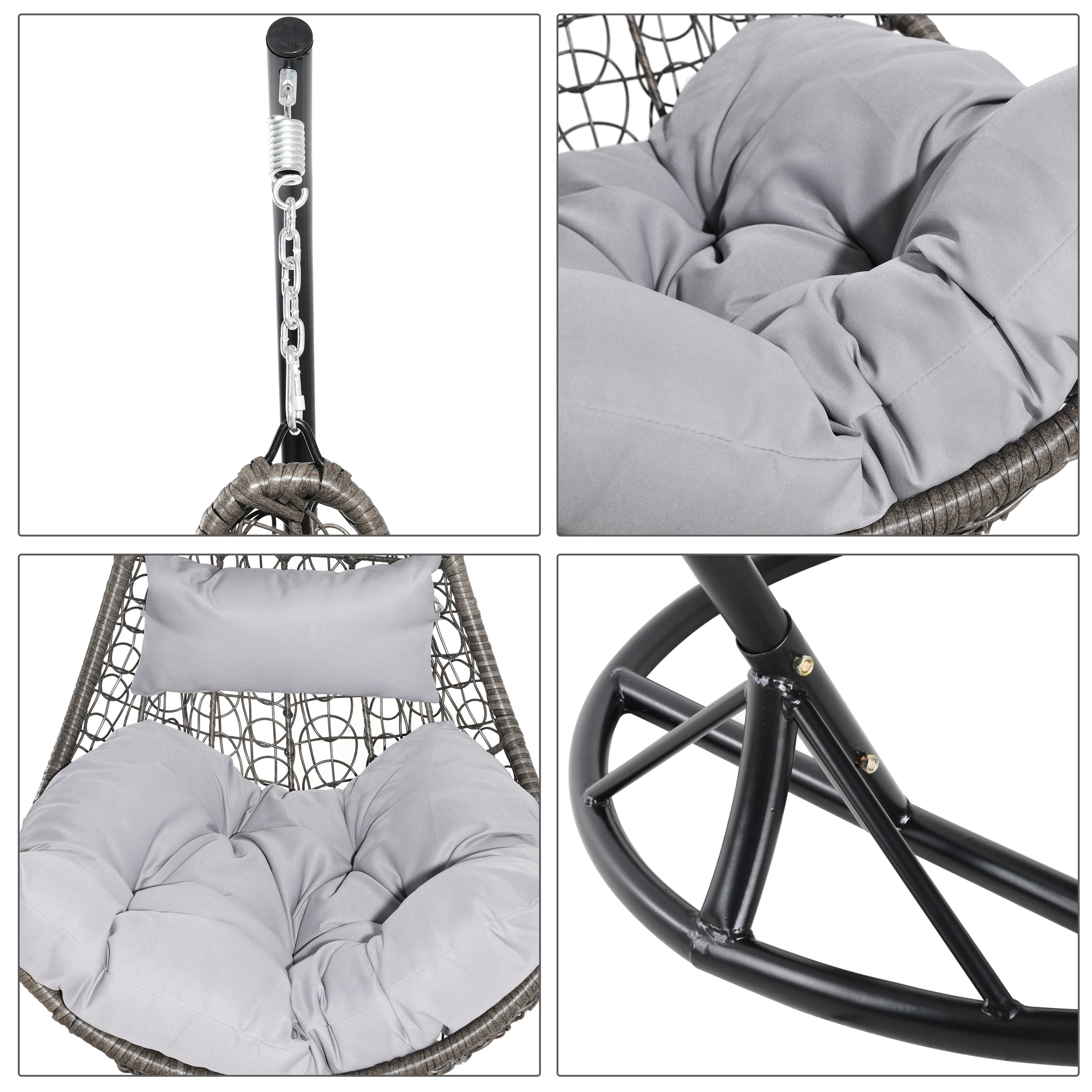 Garden Popular Outdoor Patio Hanging Egg Chair Swing For Wholesale
