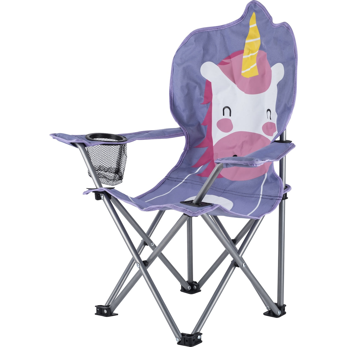 Outdoor Travel Cartoon Oxford Fabric Lightweight Steel Tube Children's Portable Foldable Camping Chair for Kids