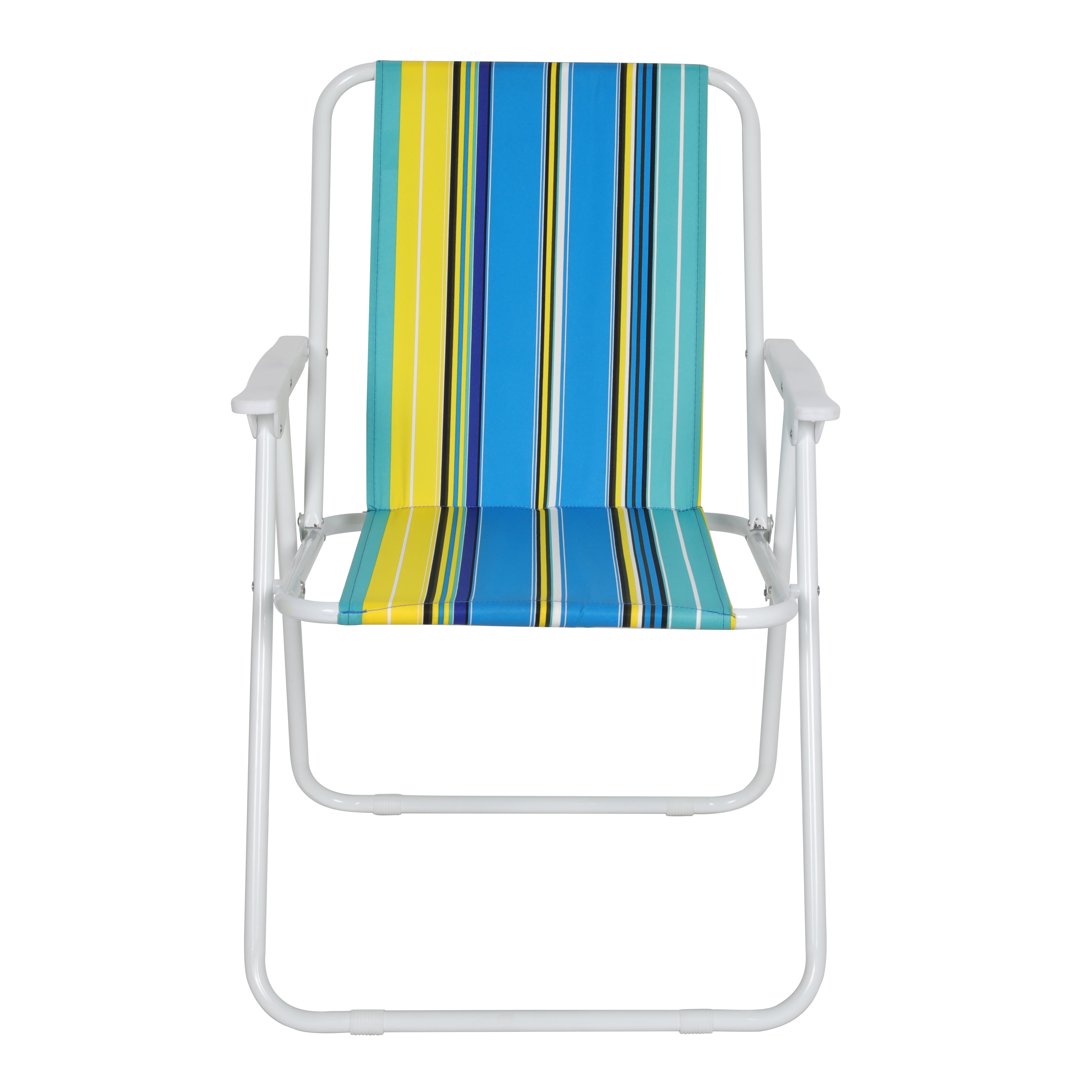 Outdoor Steel Frame Lightweight Foldable Beach Chair Camping Metal Folding Beach Chair