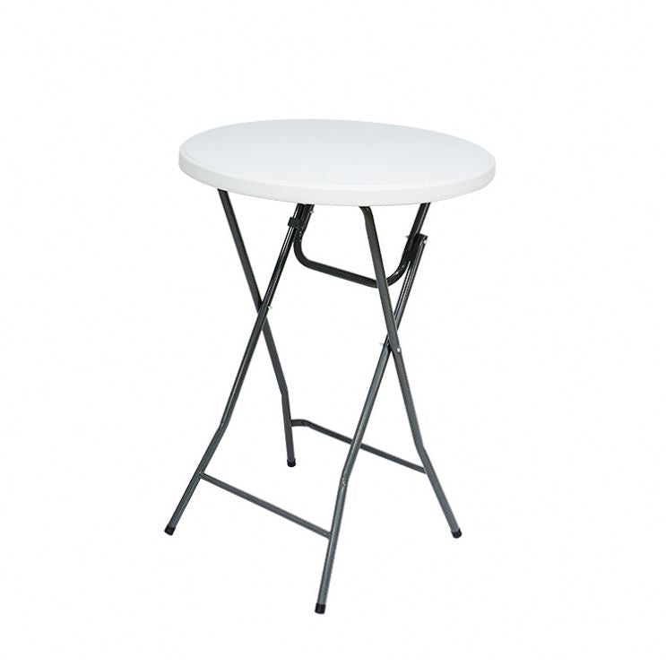 110cm Height Round Modern Foldable Bar Table Outdoor Party Bar White Folding Plastic Table