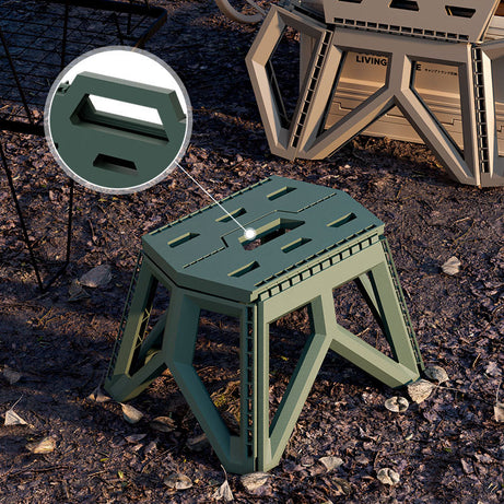 Outdoor Lightweight Portable Camping Plastic Folding Stool Folding Chair