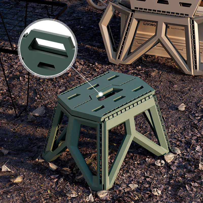 Outdoor Lightweight Portable Camping Plastic Folding Stool Folding Chair