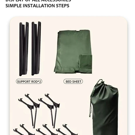 Customized Logo Ultralight Portable Folding Cot Travel Compact Sleeping Beds Aluminum Camping Bed