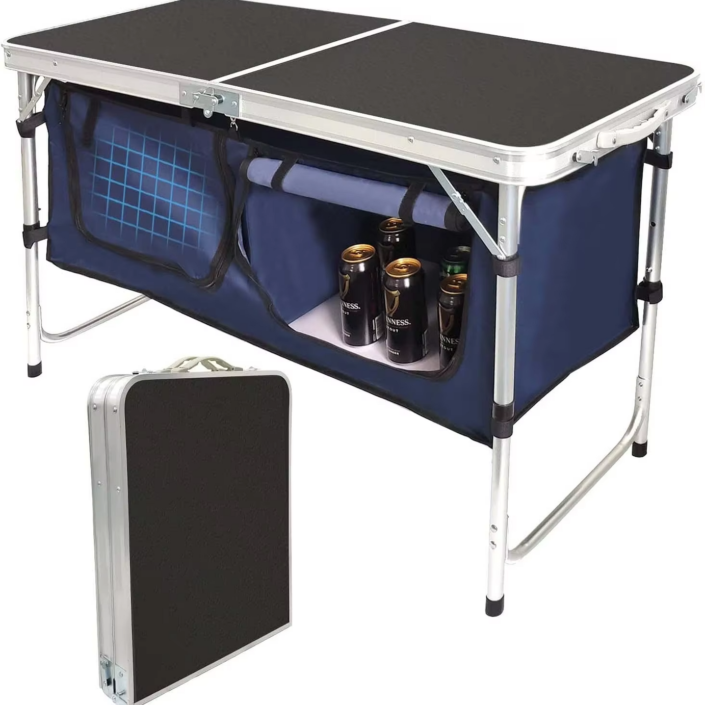 Gymbopro Outdoor Hot Selling Portable Aluminum Camping Storage Folding Table Outdoor Picnic Kitchen Table